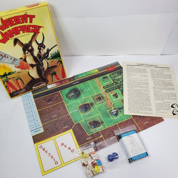 Wabbit Wampage/Wabbit's Wevenge - Pacesetter Games Board Games 1986 - Picture 10 of 16
